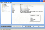 AutoText screenshot